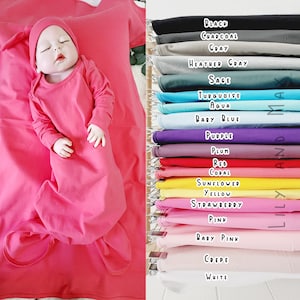 Baby blankets, Blanket gift set, Knotted baby hats, Newborn Hats, baby gown,Baby Shower Gifts, newborn hat, baby blanket, newborn swaddle