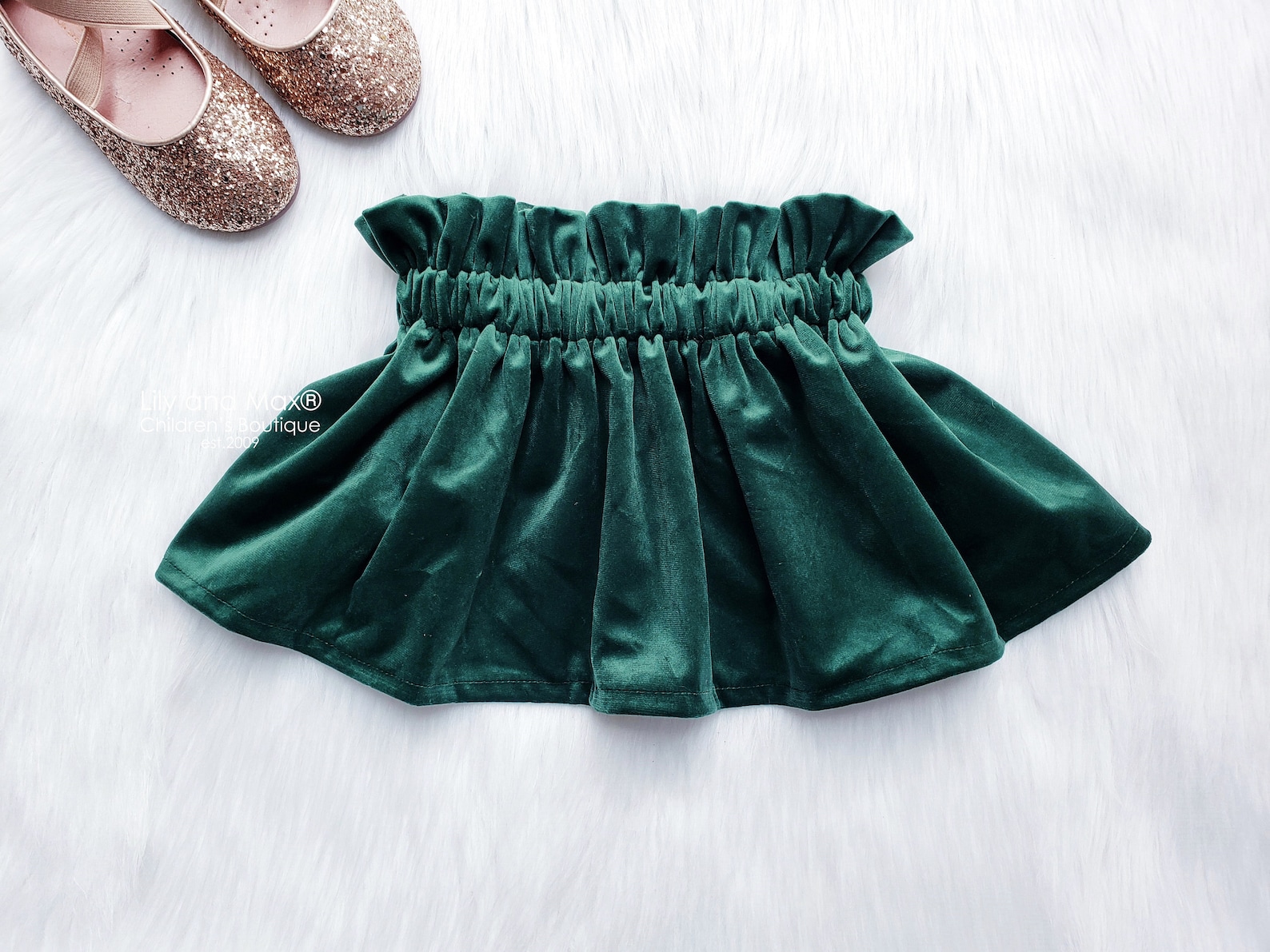 Green Velvet Girls Skirt Christmas Girls Velvet Skirt Fall Etsy