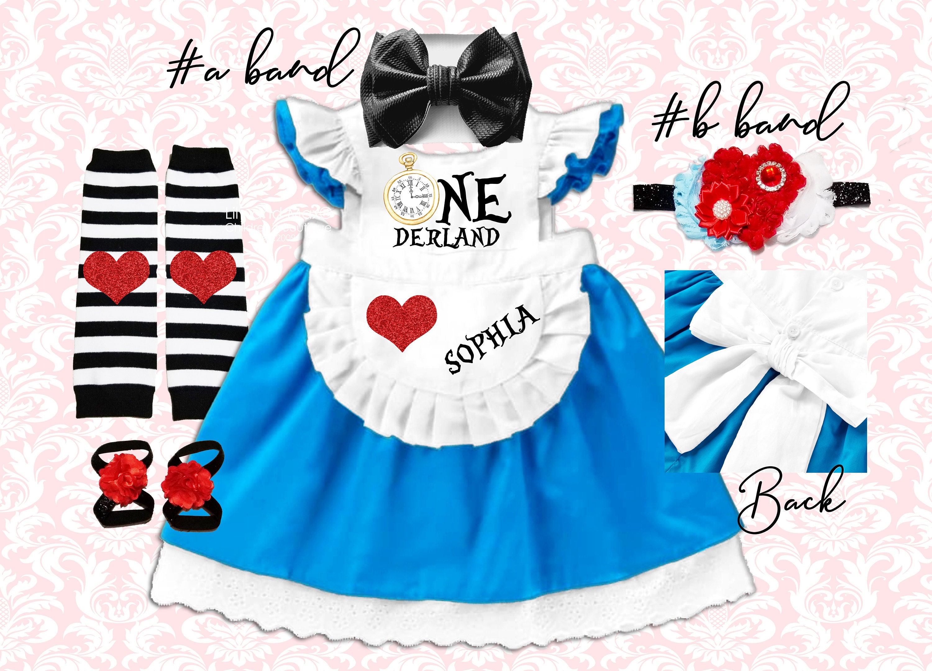 alice in wonderland first birthday dress Alice in Wonderland Dress Up with Headband