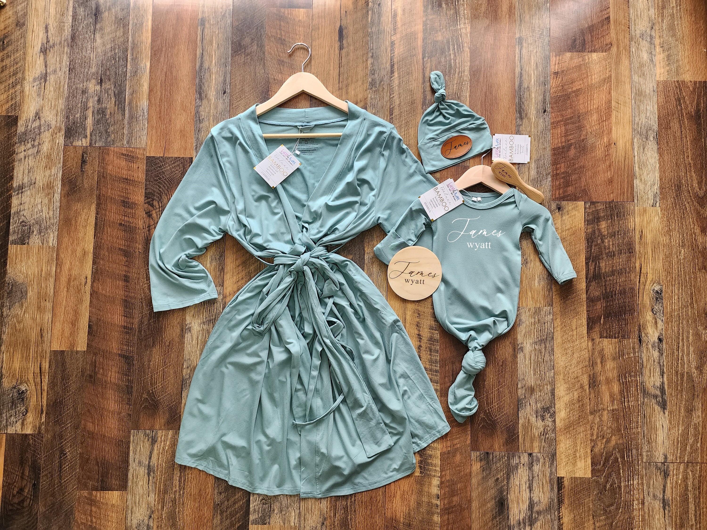 Bamboo baby gowns, Maternity Nursing Hospital Robes, take home boy girl outfit