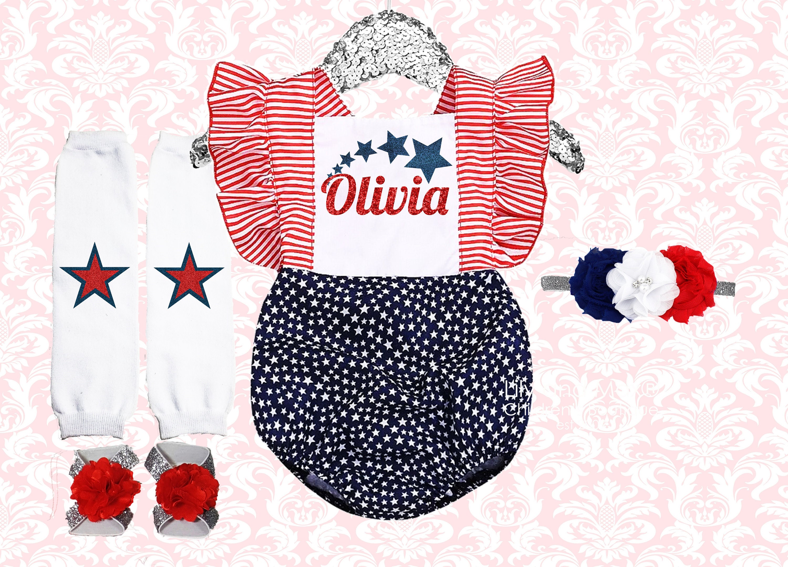 july 4th rompers