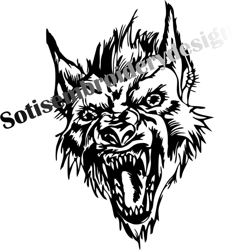 Sotis Plotter File Werwolf PDF Svg Dxf Png Jpg Etsy