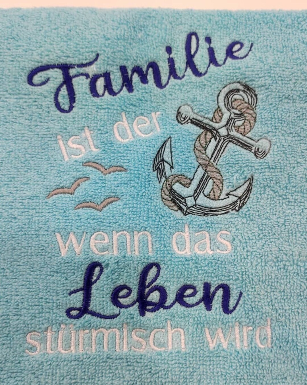 Familie Ist Der Anker Wenn Das Leben Stürmisch Wird Sotis Stickdatei Familie ist der Anker für den 13x18 cm 5x7 inch Rahmen