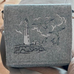 Sotis embroidery file lighthouse idyll available in 6 frame sizes (see data sheet)