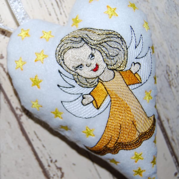 Sotis Stickdatei Little Angel Vollstick Herz ITH für die Rahmengröße 13x18 (5x7 inch)