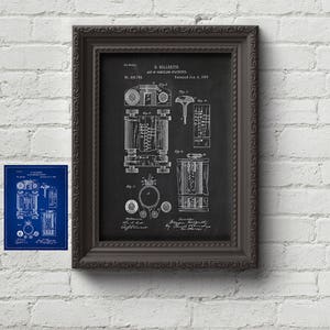 May include: A black and white illustration of a patent for an "Art of Compiling Statistics" machine, invented by H. Hollerith and patented on January 8, 1889. The patent number is 395,782.