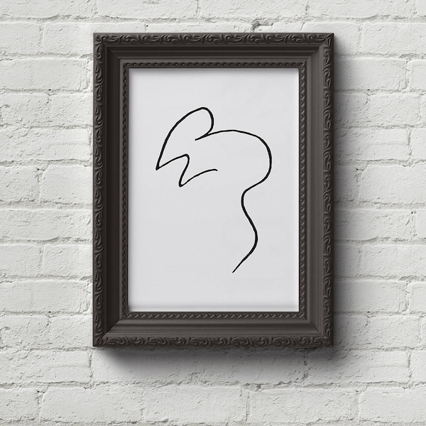 Souris - Pablo Picasso Print, Wall Art, Art, Sketch, Van Gogh, Paul Cézanne, Mondrian, Rembrandt, Dali, Monet, Cadeau mignon