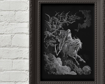 ギュスターヴ・ドレ作「地獄の口」の版画：失楽園の彫刻 - Etsy 日本