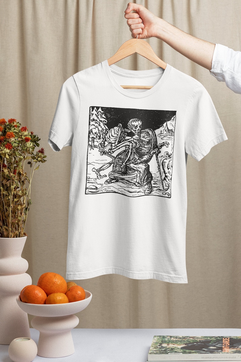 The Dance of Death Alfred Kubin T-shirt, Tee, Artist, Art, Illustration, Walter Crane, Kokoschka, Cute Gift image 3