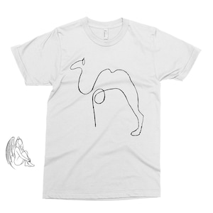 Camel - Pablo Picasso T-shirt, Tee, Art, Sketch, Salvador Dali, van Gogh, Matisse, Mondrian, Braque, Cute Gift
