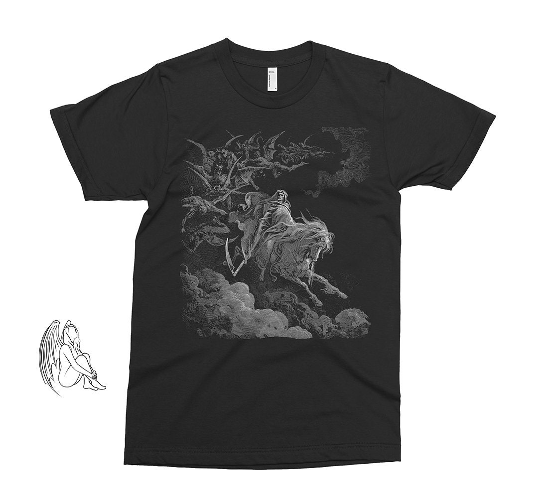 The Vision of Death - Gustave Dore T-shirt, Tee, Art, Woodcut