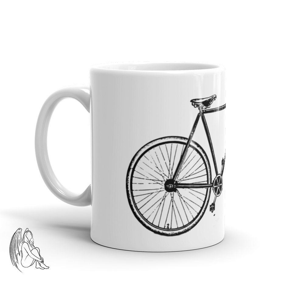 Vintage Bicycle Coffee / Tea Mug Cycling Triathlon Bike Etsy
