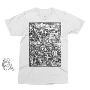 The Wh0re of Babylon - Apocalypse - Albrecht Durer T-shirt, Tee, Dürer, Art, Woodcut, Engraving, Dore, Cute Gift