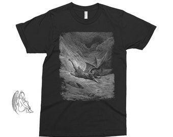Paradise Lost 2 - Gustave Dore T-shirt, Tee, Art, Woodcut, Engraving, Renaissance, Gustave Dore, Cute Gift