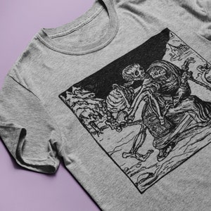 The Dance of Death Alfred Kubin T-shirt, Tee, Artist, Art, Illustration, Walter Crane, Kokoschka, Cute Gift image 2