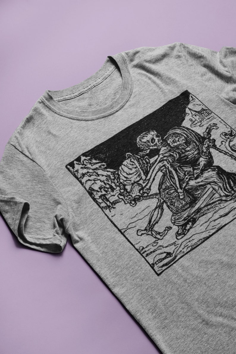 The Dance of Death Alfred Kubin T-shirt, Tee, Artist, Art, Illustration, Walter Crane, Kokoschka, Cute Gift image 2