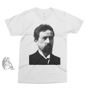 Anton Chekhov T-shirt, Tee,  Plays, Writer, Author, Literature, Tolstoy, Dostoyevsky, Pushkin, Cute Gift