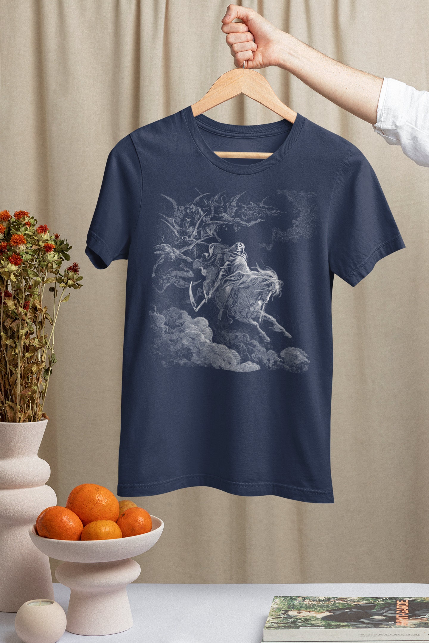 The Vision of Death - Gustave Dore T-shirt, Tee, Art, Woodcut