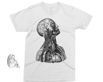 Menselijk lichaam T-shirt, T-shirt, lichaam, anatomisch, anatomie, vintage, retro, grappig, leuk cadeau
