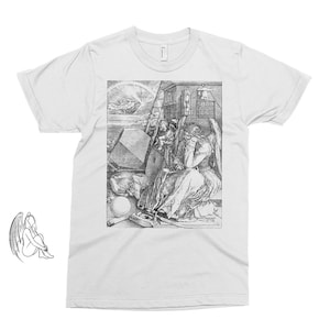Melencolia 1 - Albrecht Durer T-shirt, Tee, Dürer, Artist, Art, Woodcut, Melancolia, Renaissance, Gustave Dore, Cute Gift