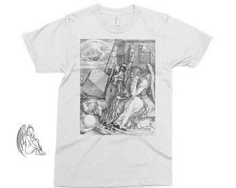 Melencolia 1 - Albrecht Durer T-shirt, Tee, Dürer, Artist, Art, Woodcut, Melancolia, Renaissance, Gustave Dore, Cute Gift