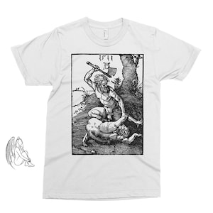 Cain Kills Abel - Albrecht Durer T-shirt, Tee, Dürer, Art, Woodcut, Apocalypse, Engraving, Dore, Cute Gift