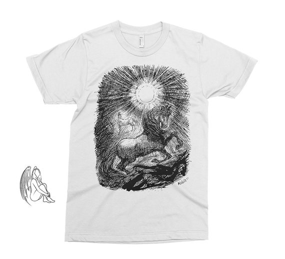 Horse and Sun Alfred Kubin T-shirt Tee Artist Art | Etsy