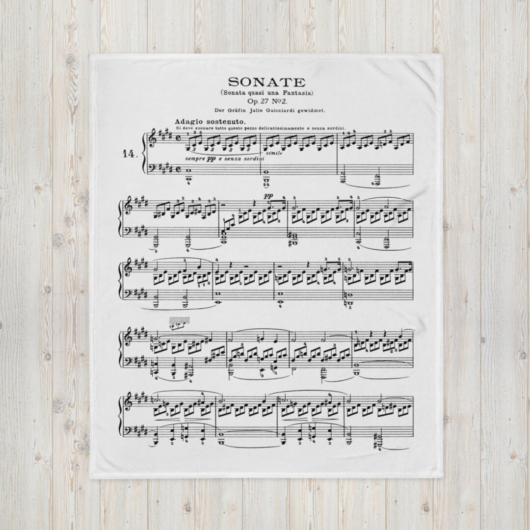 ベートーヴェン 月光ソナタ楽譜、ピアノソナタ第14番 - かわいい