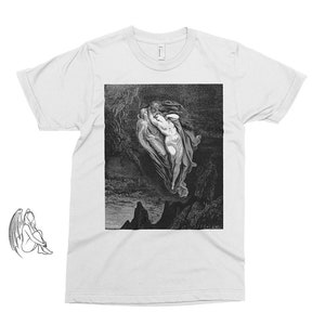 Inferno 2 - Gustave Dore T-shirt, Tee,  Dante, Art, Woodcut, Engraving, Renaissance, Gustave Dore, Paradise Lost, Cute Gift