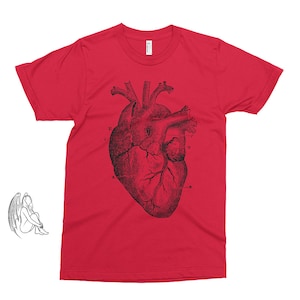 Big Heart T-shirt, Tee, Heart, Anatomic, Anatomy, Vintage, Retro, Funny, Cute Gift