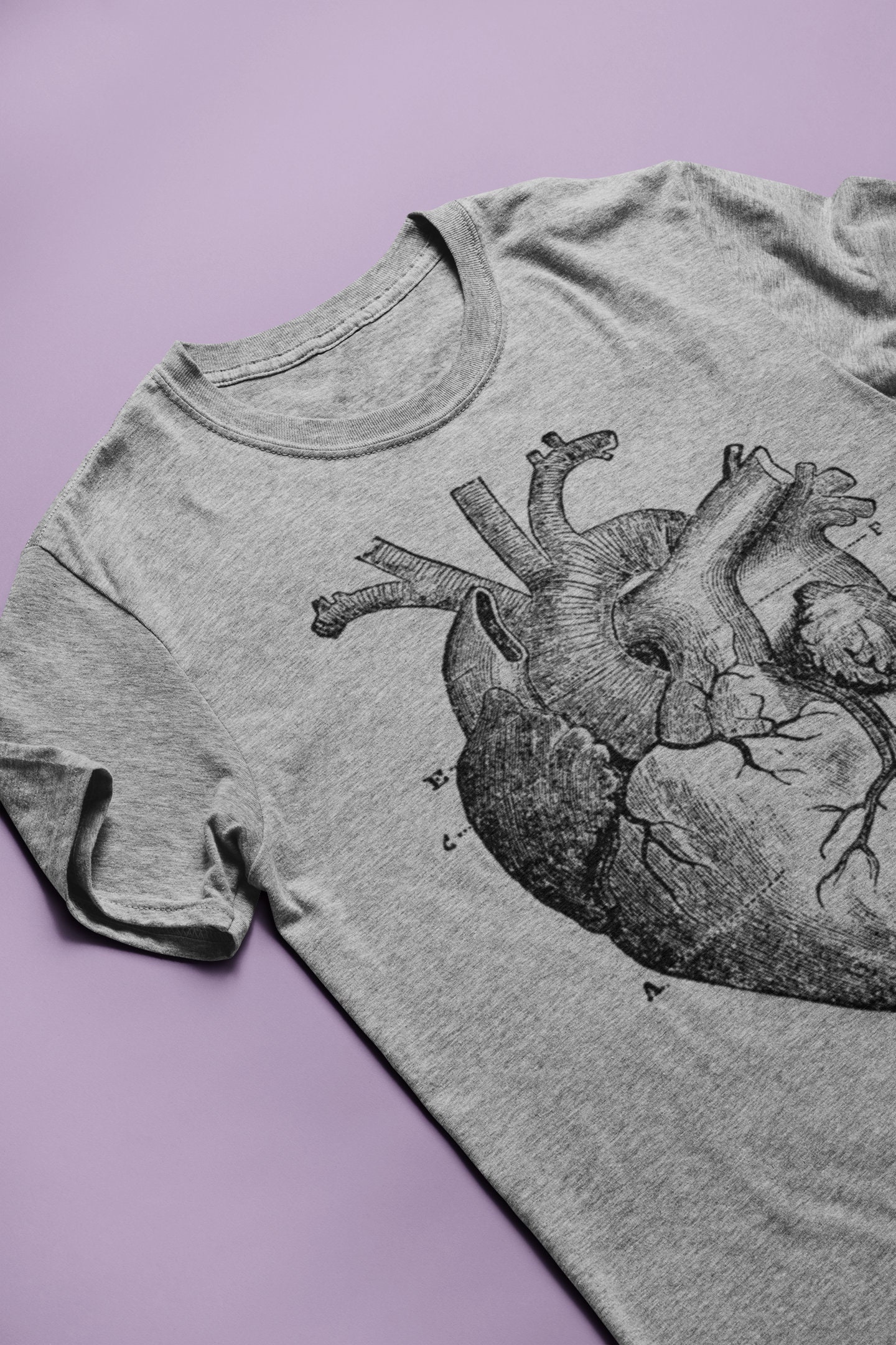 Big Heart T-shirt, Tee, Heart, Anatomic, Anatomy, Vintage, Retro