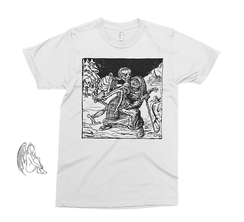 The Dance of Death Alfred Kubin T-shirt, Tee, Artist, Art, Illustration, Walter Crane, Kokoschka, Cute Gift image 1