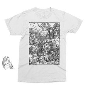 Angel with the Key - Apocalypse - Albrecht Durer T-shirt, Tee, Dürer, Art, Woodcut, Engraving, Dore, Cute Gift