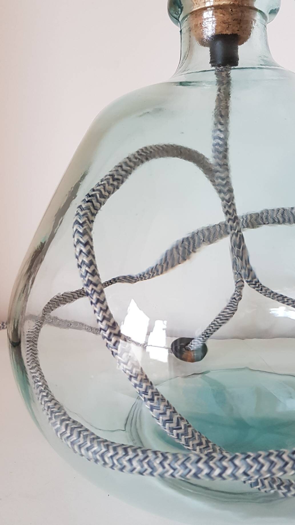 Recycled Glass Lamp Base Glass Lamp Glass Bottle Light Etsy UK