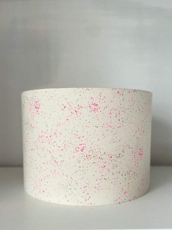Pink and gold sale lampshade