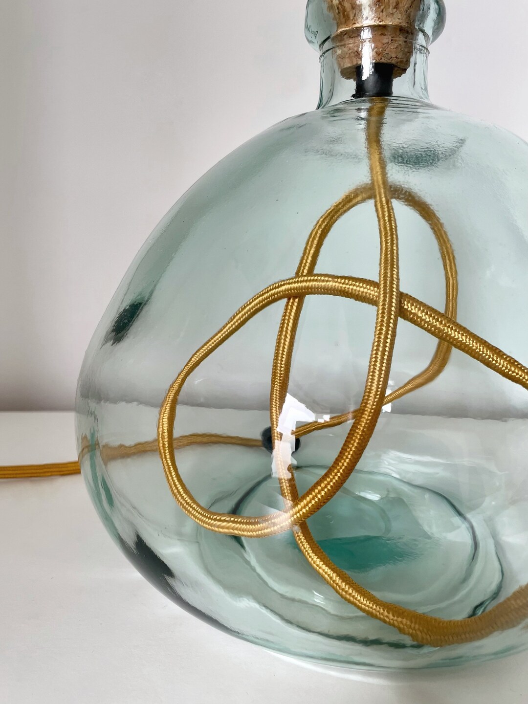 Recycled Glass Lamp Base Glass Lamp Glass Bottle Light Etsy UK