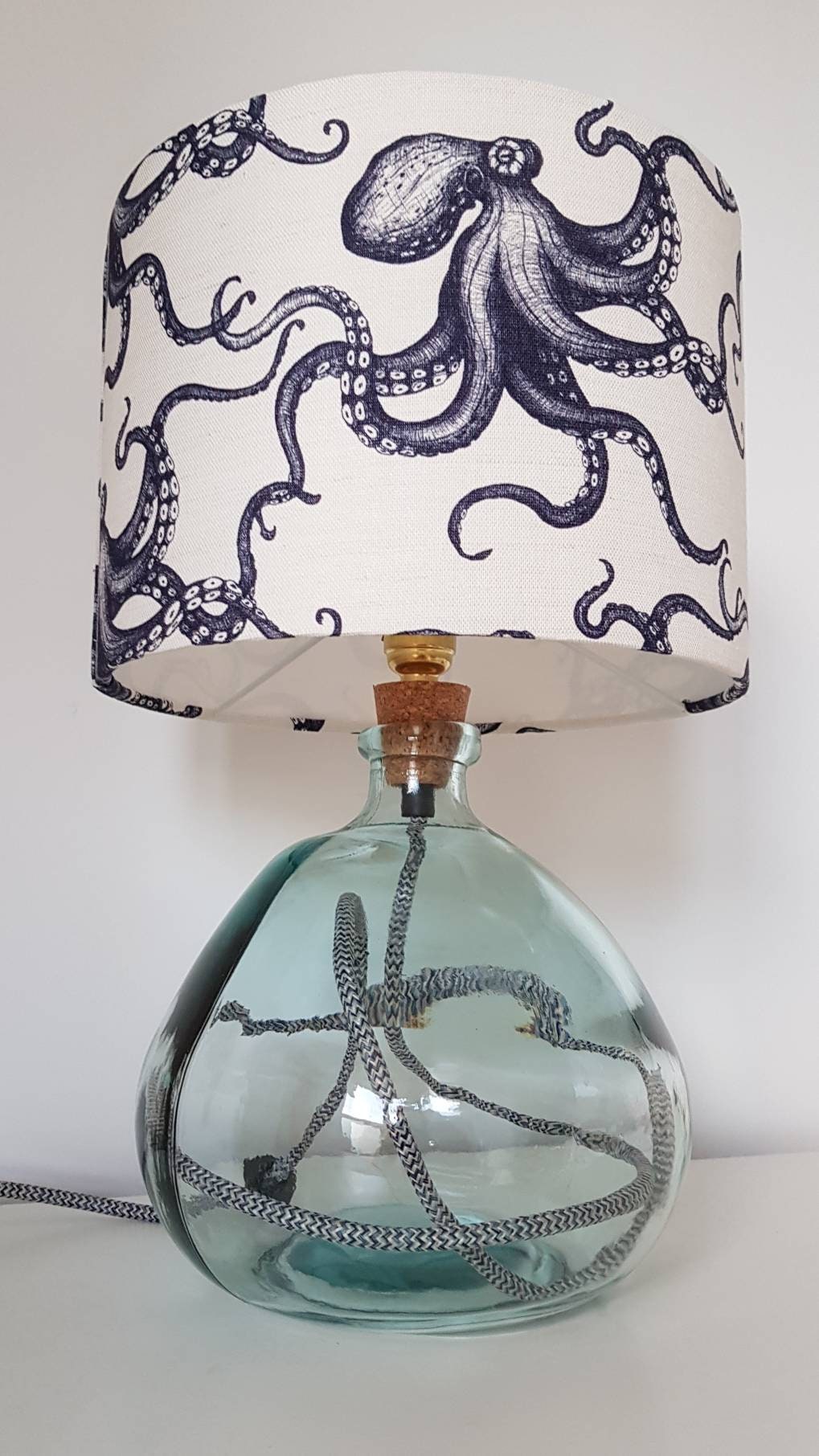 Recycled Glass Lamp Base Glass Lamp Glass Bottle Light Etsy UK