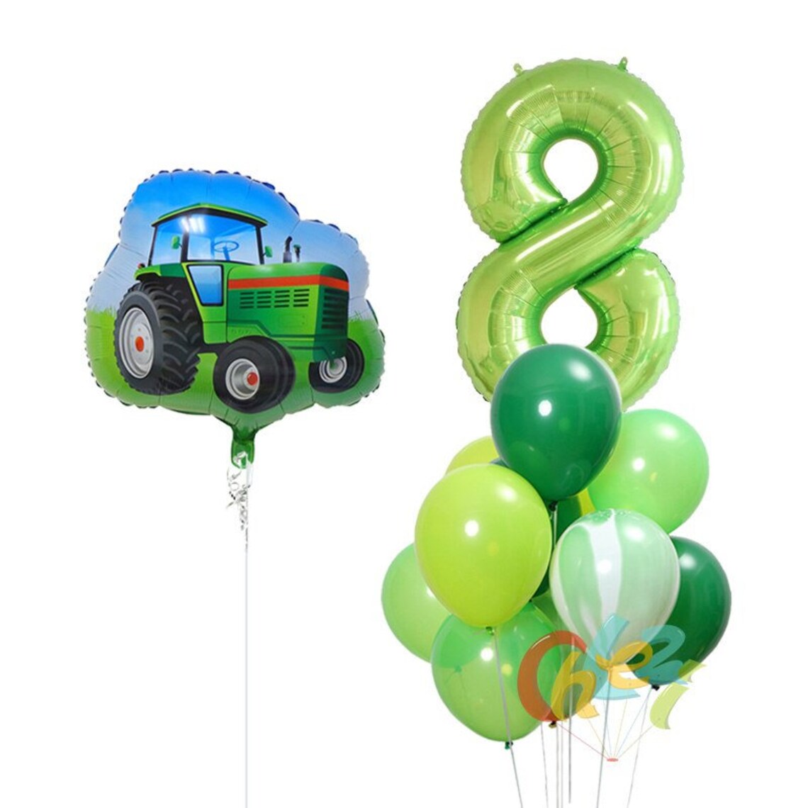 12pcs Farm Tractor Helium Balloons 40 inch Number Foil balloon Etsy