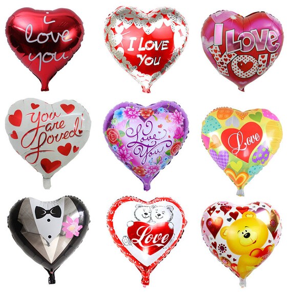 5pcs Love Heart Shape Foil Balloon Wedding Birthday Party Valentine S Day Decor