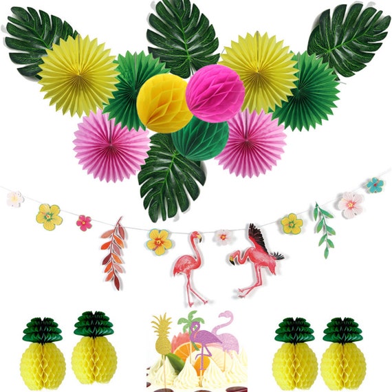 Summer Party Decorations Paper Lanterns Flamingos Decor Fuschia