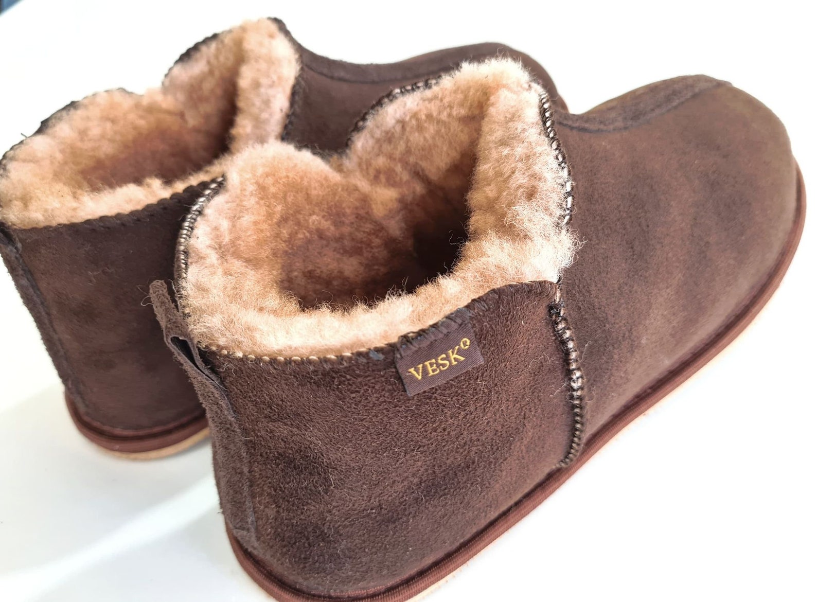 men's sheepskin booties