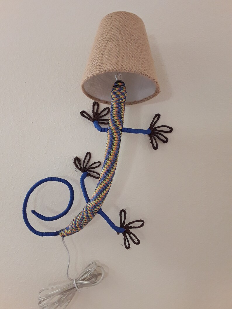 Gecko Lizard Lamp Wall Sconce. Something Blue Etsy