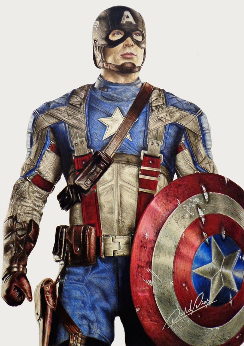 Капитан Америка цвета
