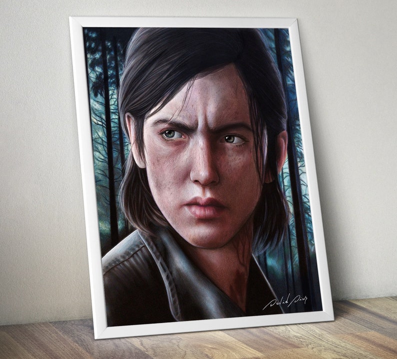 Ellie The Last of Us 2 Original Drawing Etsy