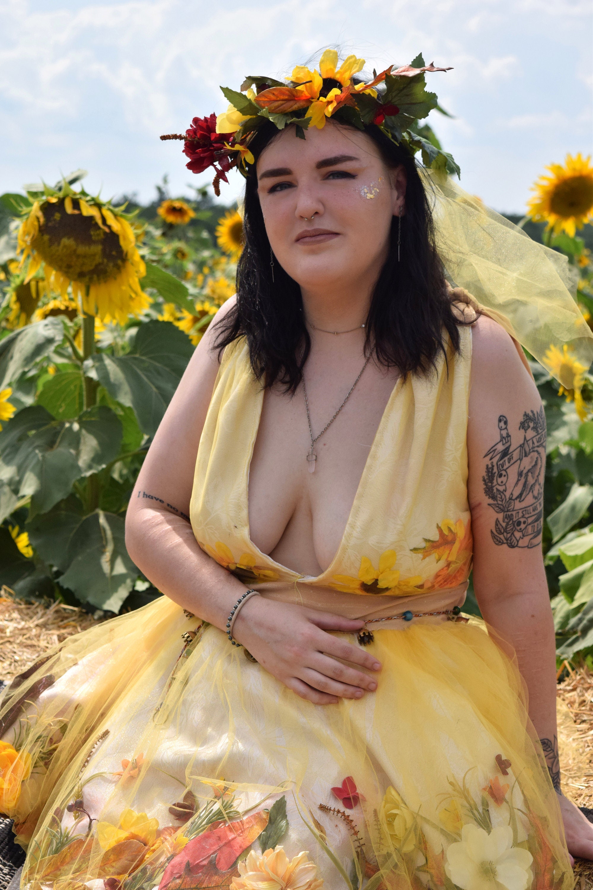 Sunflower Psychedelic Bodycon Dress