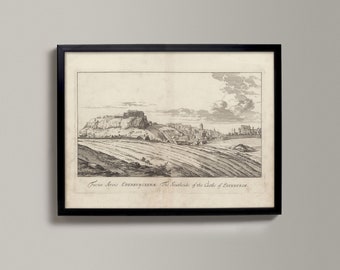 Castle of Edinburgh, Southside of Edinburgh | Historical Scottish Town Drawing | Edinburgh, Southside, Grassmarket, Old Town Edinburgh, Old
