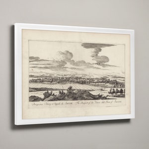 Scone  - The Prospect of the House and Town | Historical Scottish Town Drawing | Scone, Scone Old Map, Scone Historical Map, Scone Gift,