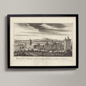 Crossraguel  Abbey - The Ruines of ye Abby | Historical Scottish Town Drawing | Crossraguel, Crossraguel Old, Crossraguel Gift, Crossraguel