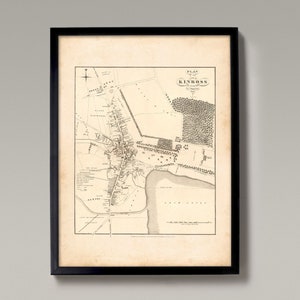 Old Map Of Kinross | Old Map Print | Kinross Old Map, Kinross Vintage Map, Kinross Historic Map, Kinross Gift Print, Kinross Genealogy