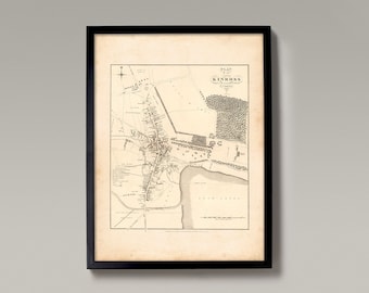 Old Map Of Kinross | Old Map Print | Kinross Old Map, Kinross Vintage Map, Kinross Historic Map, Kinross Gift Print, Kinross Genealogy